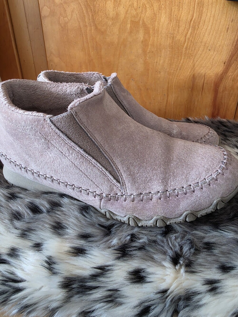 Skechers Women's Ankle Booties in Tan Suede